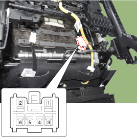 Kia Ceed : Chauffage de siège / Composants et emplacement des